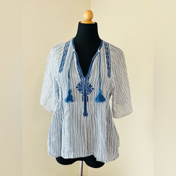 ISABEL MARANT ETOILE RUCHED JOYA BLOUSE Size 36 - Picture 7 of 11